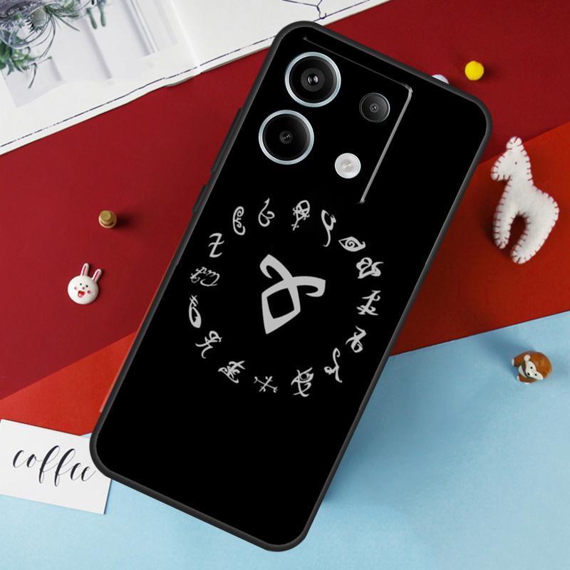 Shadowhunters Angelic Rune Logo Case For Xiaomi Redmi Note 12 11 10 9 8 13 Pro Plus 12S 11S 10S 9S 10A 9C 10C 12C 13C Cover