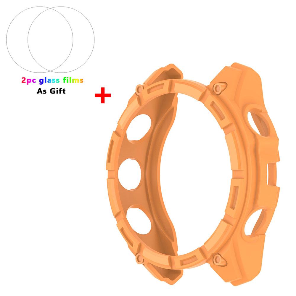 TPU Soft Silicone Case For Garmin Fenix 8 51mm 47mm 43mm Fenix8 Protective Cover Cases Tempered Glass Film Shell Watch Accessory