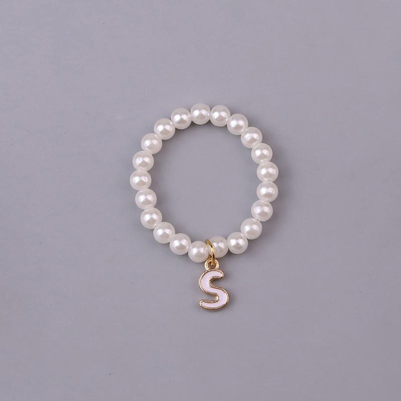 Doll Necklaces, Elegant Sweet 26 Letters Pearl Necklace Cute Doll Accessories For 10.5Cm 4.0 Mini Doll Chain Jewelry & Outfit