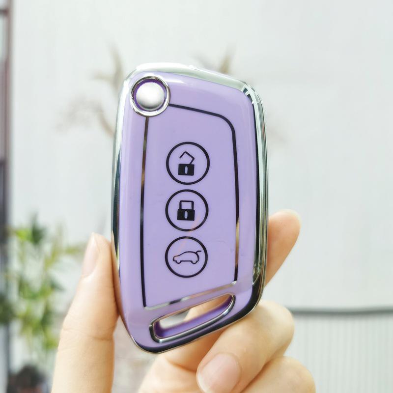 New Baojun RS3/RS7 Key Case & RC5/RC6/Female RS5 Shell Decoration with Kiwi Buckle for E300 Folding Model