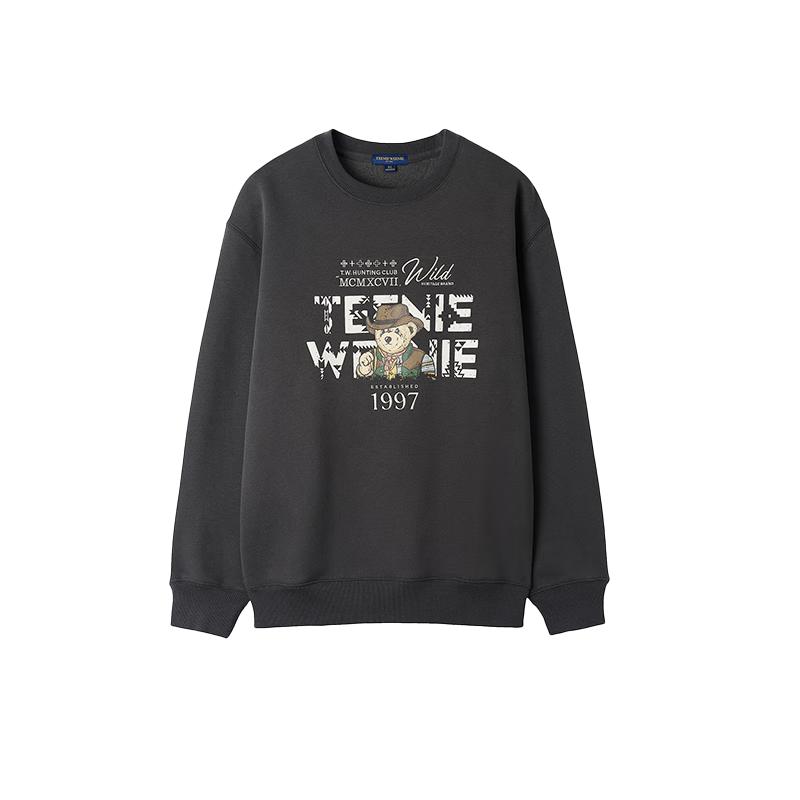Teenie Weenie Men's Loose Bear Print Hoodie