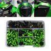 190PCS Universal Motorcycle Windscreen Fairing Bolts Kit for Kawasaki Ninja Suzuki GSXR SV650 SV1000 Honda Yamaha Aprilia Triump