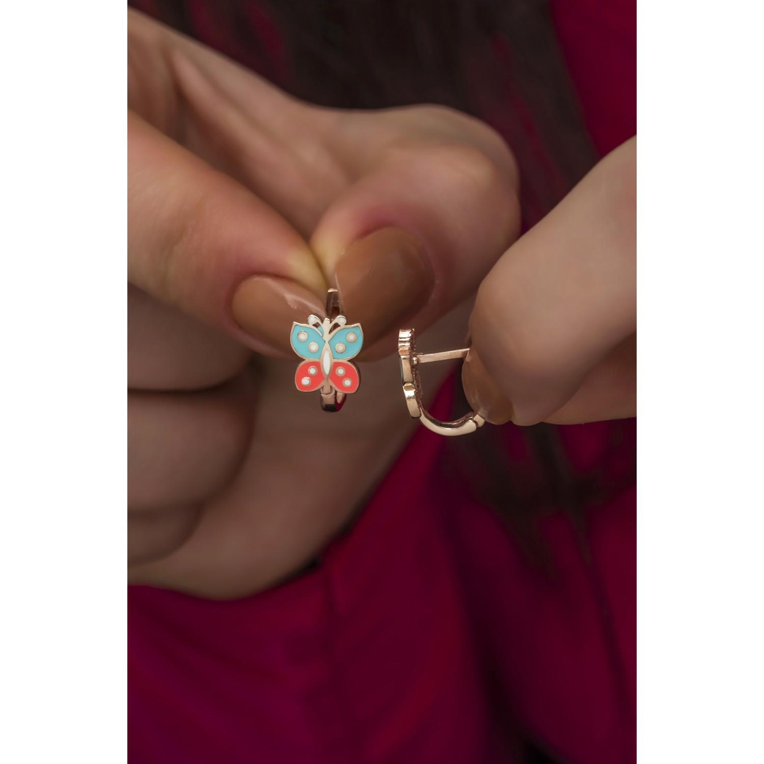 

Серьги-бабочки из стерлингового серебра 925 пробы