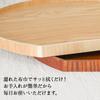 Ciao Half-Moon Tray, Stylish Wooden Tray, Large, Nordic Style, 36cm (Brown)