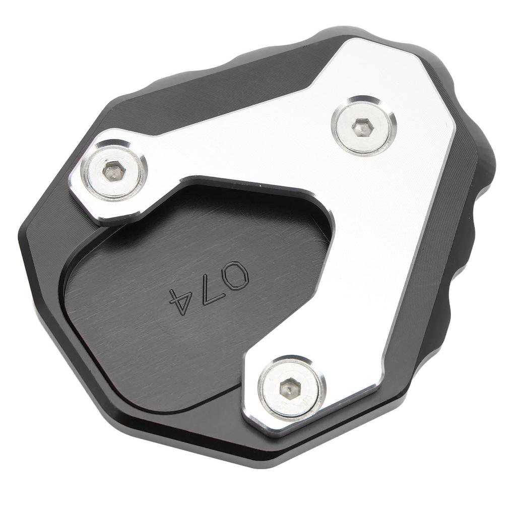 Motorcycle Kickstand Enlarger Aluminium Alloy Side Stand Extension Plate Pad Replacement for CB500X 2019+(Black )