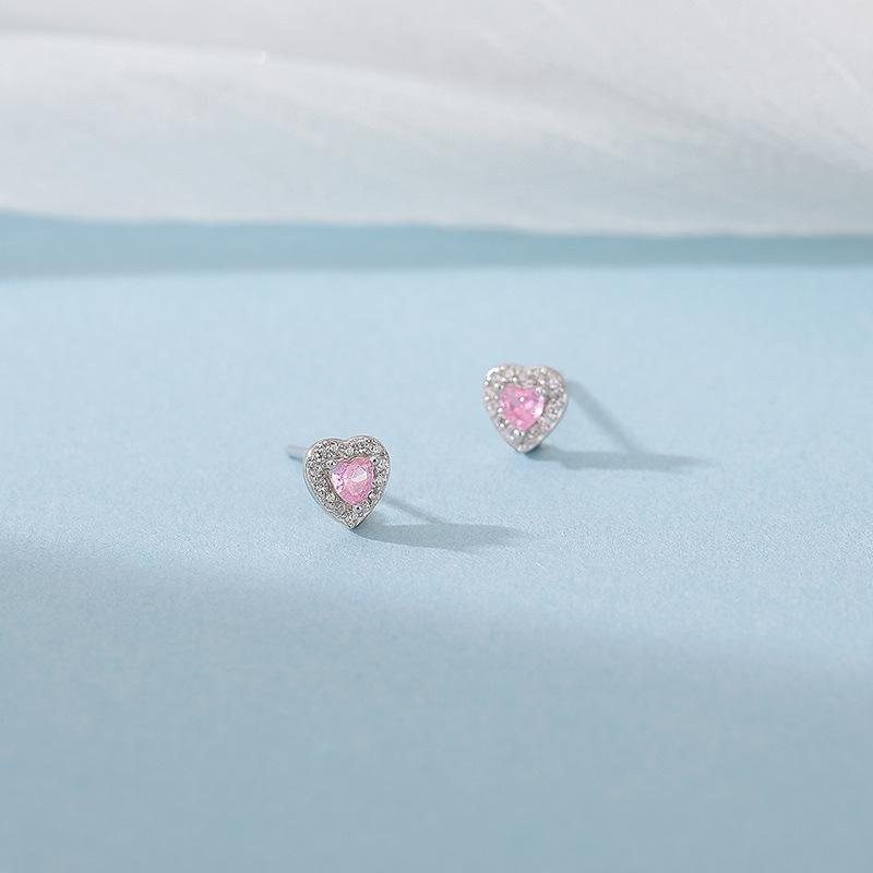 Symphony Zircon Love Earrings for Women  Niche Ear Bone Nails  Hypoallergenic  No-removal Earrings