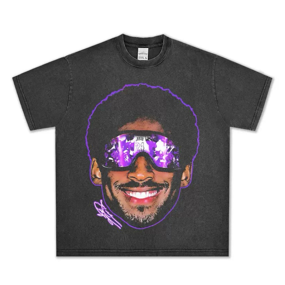 Kobe Bryant Portrait Oversized Washed T-Shirt S