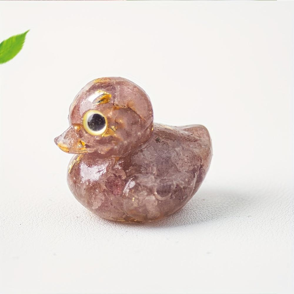 1 Piece Duck Statue for Home Decor, Indoor/Outdoor Use,Colored Decorations | Handmade Stone, Duck Decor