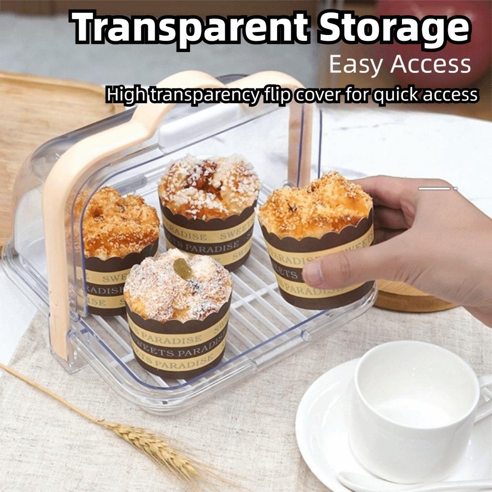 Sturdy Design Storage Box With Handle Reinforced Box High Quality Bread Container Bread Storage