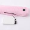 Electric Heating Scarf Rechargeable Heated Shawl Neck Warmer with 3 Adjustable Gears Plush Fabric Neck Heating Wrap