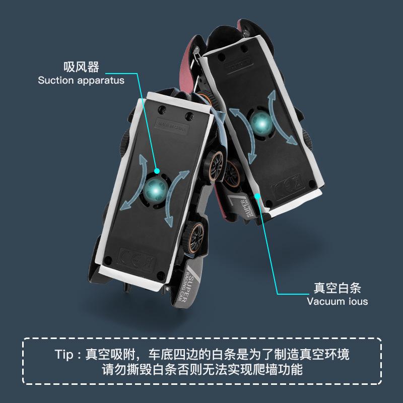 Wall Climbing Car, Crawling Wall Suction Watch, Remote Control Car, Charging Toy Car, Climbing 4Wd Racing Stunt Car