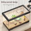 Luxury Acrylic Transparent Hamster Cage with Landscaping - Beginner Friendly, Spacious, for Golden Hamsters