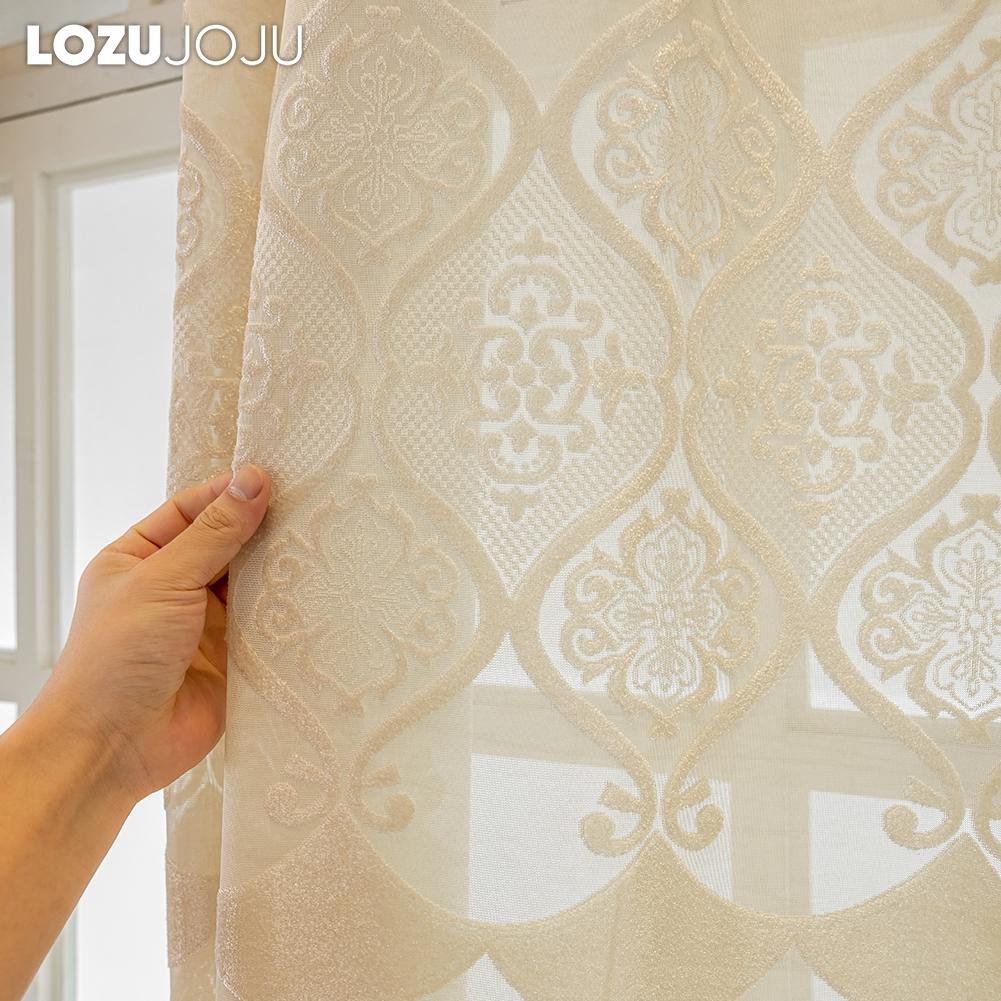 1PC LOZUJOJU 40-70% zaciemniające zaawansowane luksusowe europejskie zasłony żakardowe dostępne w wielu kolorach do salonu sypialni wystrój domu