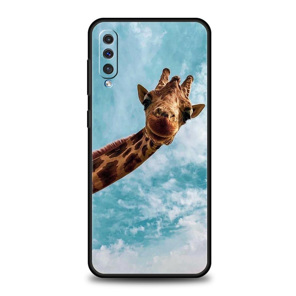 giraffe Phone Case For Samsung A24 A12 A14 A32 A50 A70 A20E A20S A10S A22 A30 A40 A34 A54 A42 A52 5G A02S A04s Soft Cover