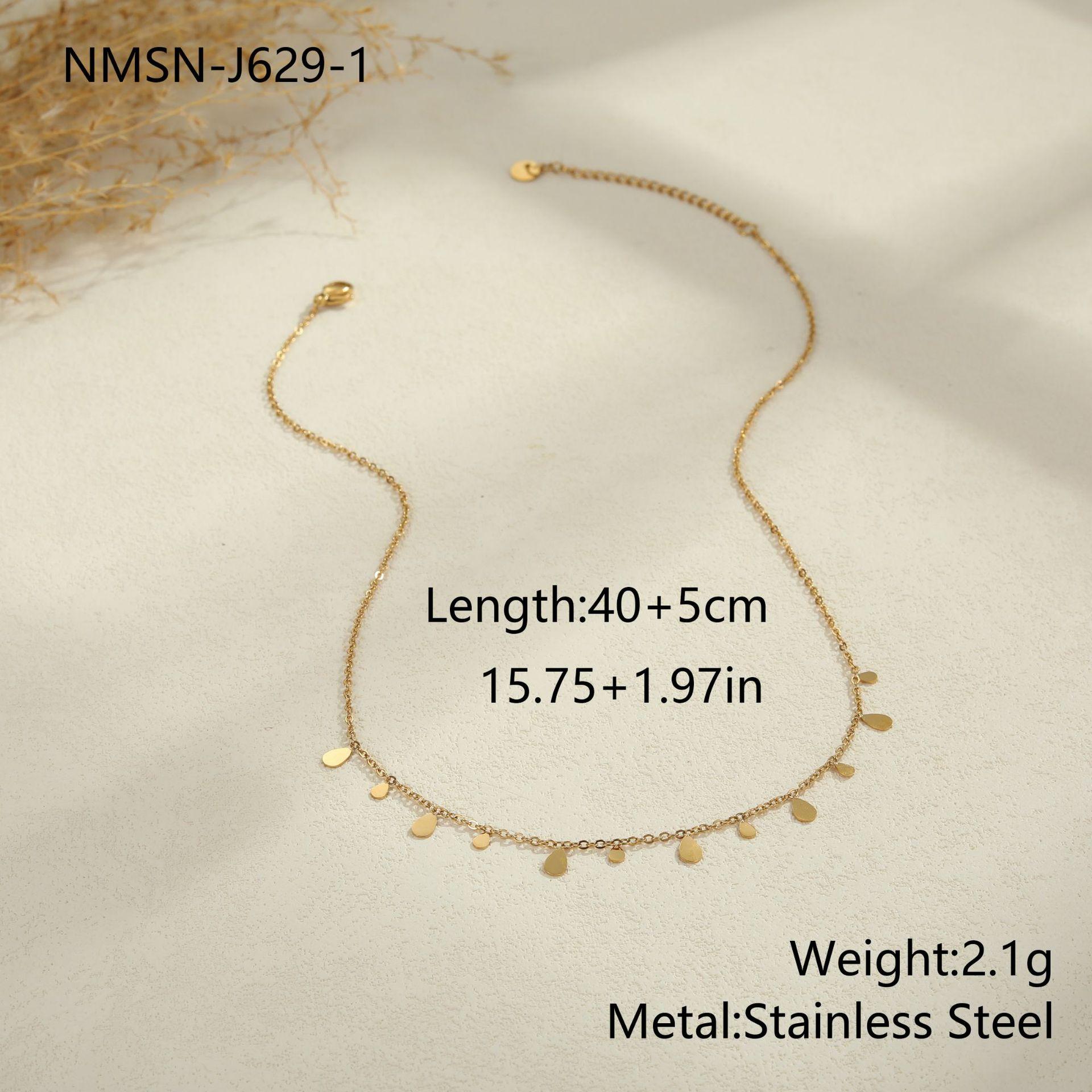 GEMCHIC Women s Fashion Imitation Pearl Tassel Pendant Stainless Steel Y-Chain Necklace Delicate Layered Choker Wholesale