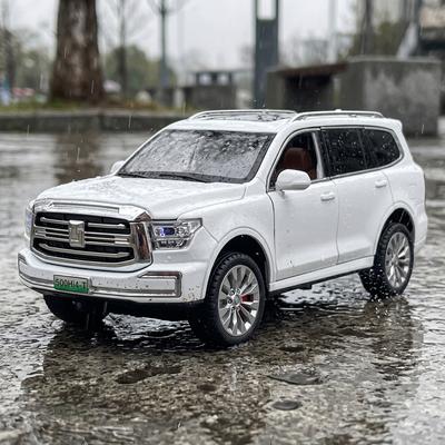 1:24 Great Wall Tank 500 Střední Velikost Luxusní Terénní SUV Model Auta z Litiny na Tlakové Lití Stolní Dekorace Vysoká Simulace Miniatura