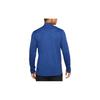 Nike Solid Color Crew Neck Half-Zip Long Sleeve T-Shirt Men Tops Blue DD4756-451