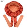 Woman Sleeping Bonnets and Satin Hair Wraps Soft Silk Bonnet Long Tie Plain Hair Bonnet