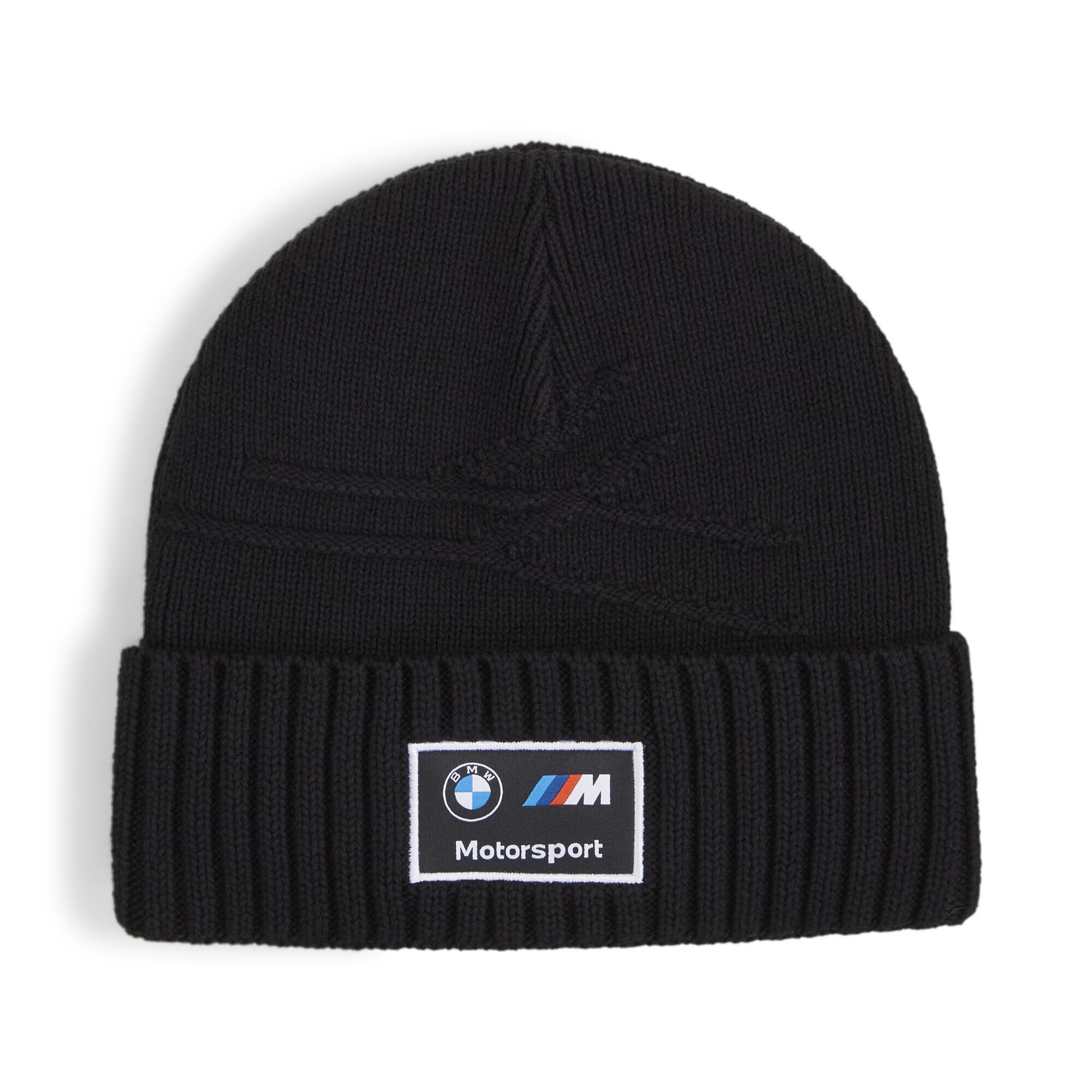 

PUMA BMW MMS Classic Cuff Black Beanie, 025670, Fall/Winter 2024, (01)