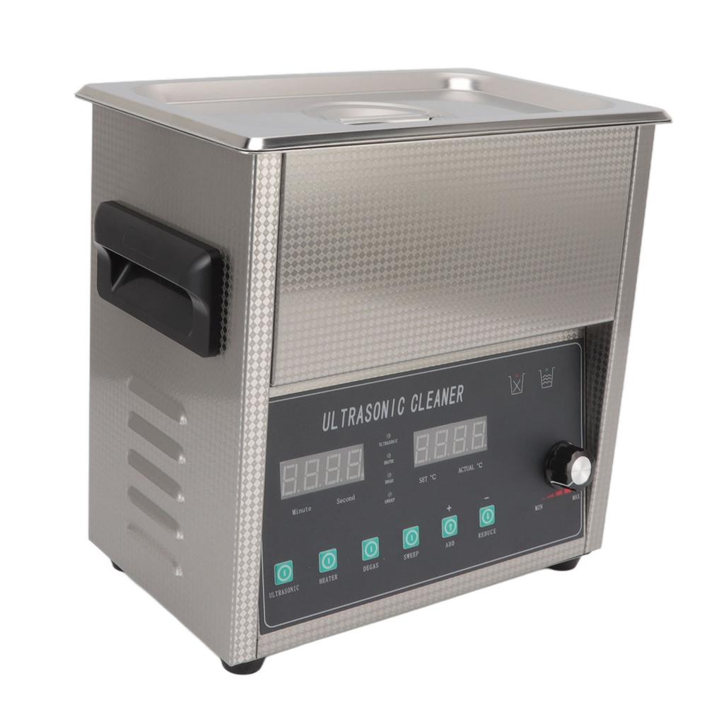 Ultrasonic Cleaning Machine 3L Adjustable Power Heatable Stainless Steel Ultrasonic Cleaning Machine for Jewelry