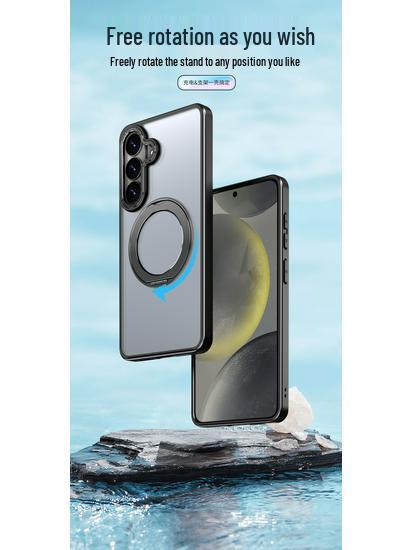 Samsung S26 Ultra Telefoonhoesje met 360 Draaibare Standaard - Valbestendig Beschermhoesje voor S25/S24 Plus