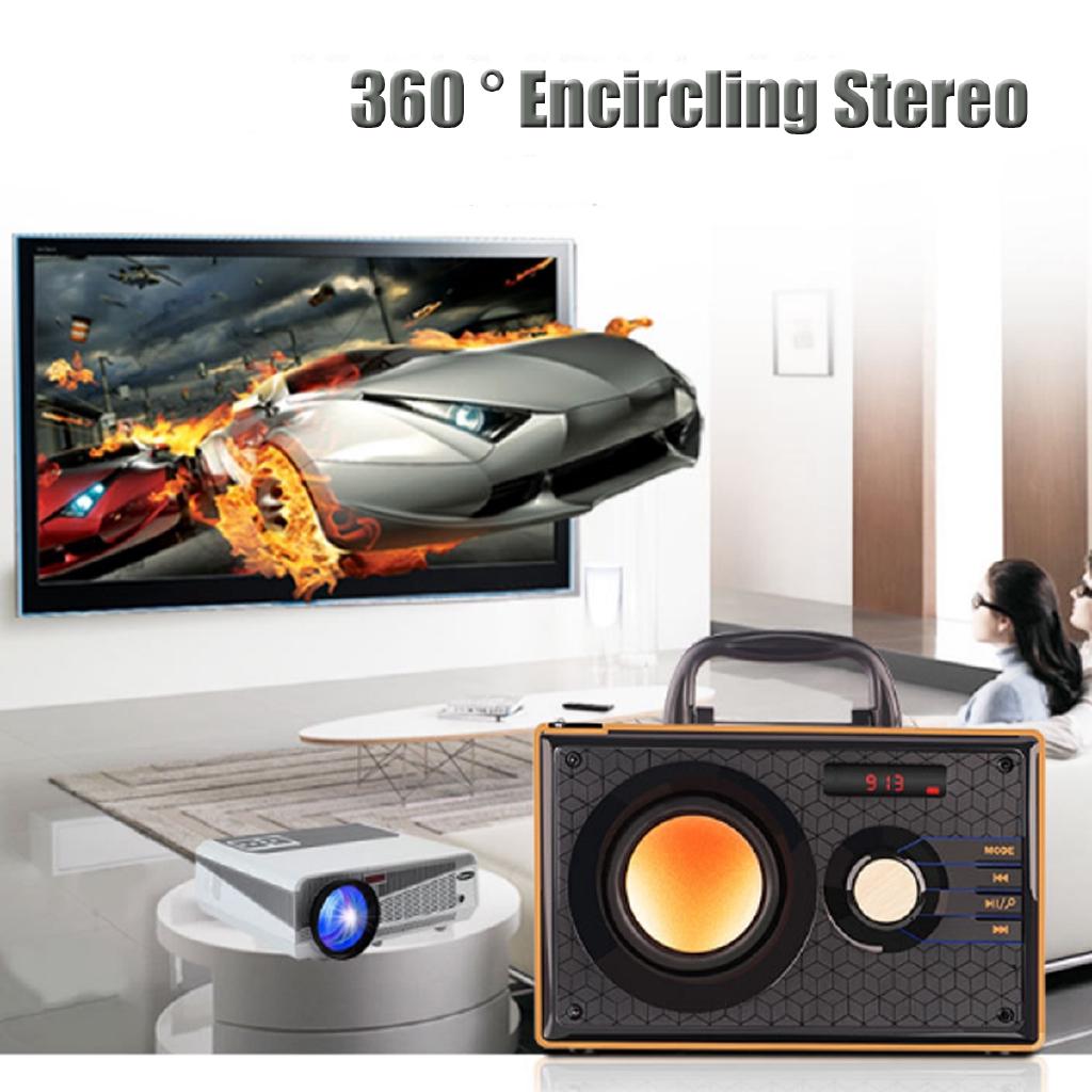 DC 5V Portable Stereo bluetooth Speaker Subwoofer Heavy Bass Wireless Boombox Sound Box Support FM TF Home Theater