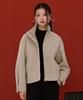 Chasecult Women'S Wool-Like High-Neck Short Coat - Beige