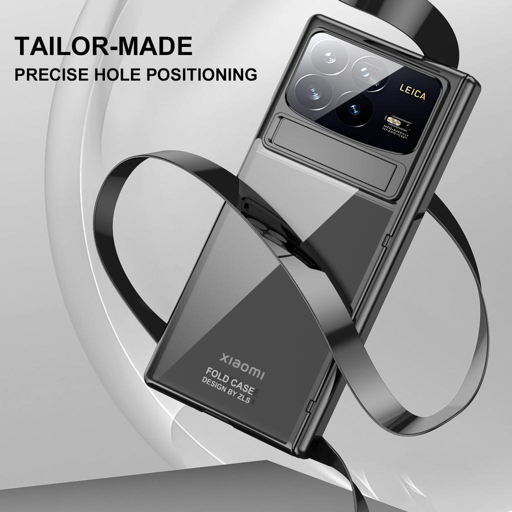 Für Xiaomi Mix Fold 4 5G Hülle Scharnierschutz Ständer PC Handyhülle mit Displayschutzfolie