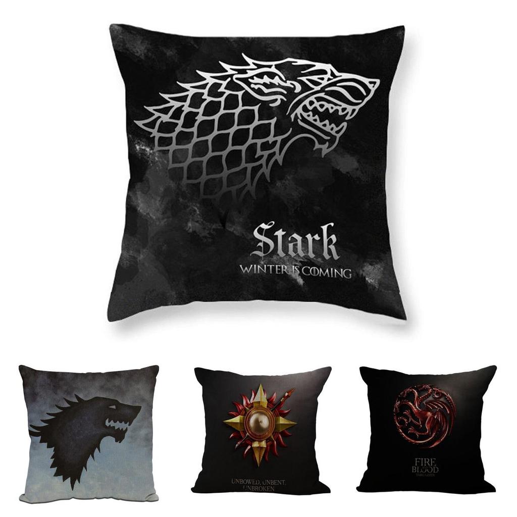 Luxurious Game Of Thrones Fire And Blood Throw Pillow Case For Elegant Home Decor