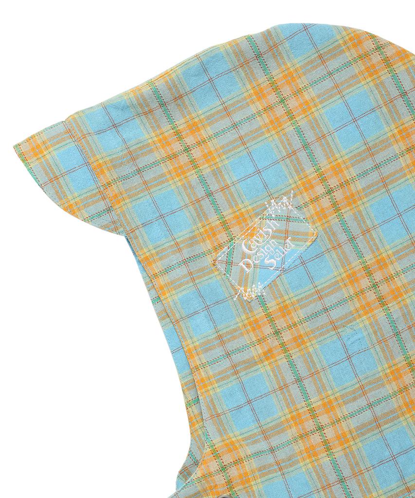 CAVISH Check Shirt Hoodie Blue(Cv2Esuw320A)