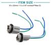 ACROPIX Car LED Light Wire Harness Socket Connector Universal T10 W5W Gray 2pcs