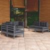 Day and Night - Day and Night Garden Furniture 6 Pieces with Solid Pine Wood Cushions
