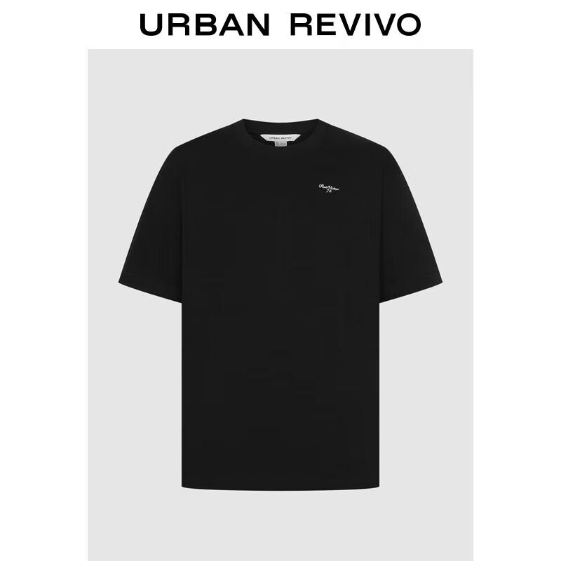 UR Men s Contrast Letter Cotton Short Sleeve T-Shirt UUV450044 XS