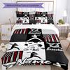 Set Biancheria da Letto Baseball con Nome Personalizzato 3 Pezzi Copripiumino Chiusura Include 1 Copripiumino e 2 Federe, Morbido e Confortevole per Tutte le Stagioni.