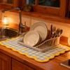 1pcs Waterproof Kitchen Mat Coffee Machine Pad Non Slip Drying Countertop Protector Appliance Pad Dish Drain Rack Table Mats