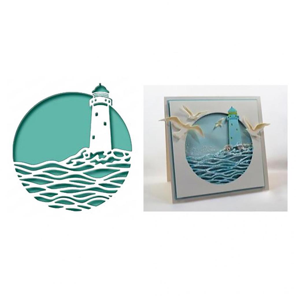 Kreis Beacon Metall Stanzformen DIY Scrapbook Prägung Papierkarten Album Schablone