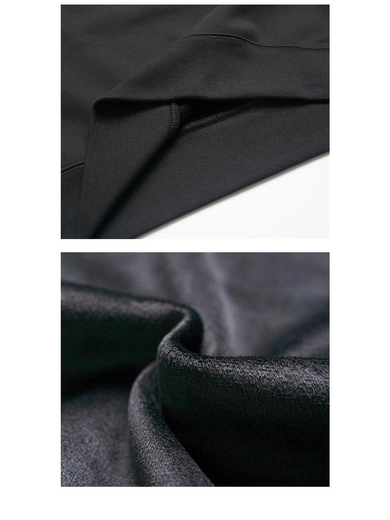 Men's Silver Fox Velvet Warm Round Neck Sweatshirt - Loose, Casual, Plus Velvet, Thickened for Autumn/Winter.