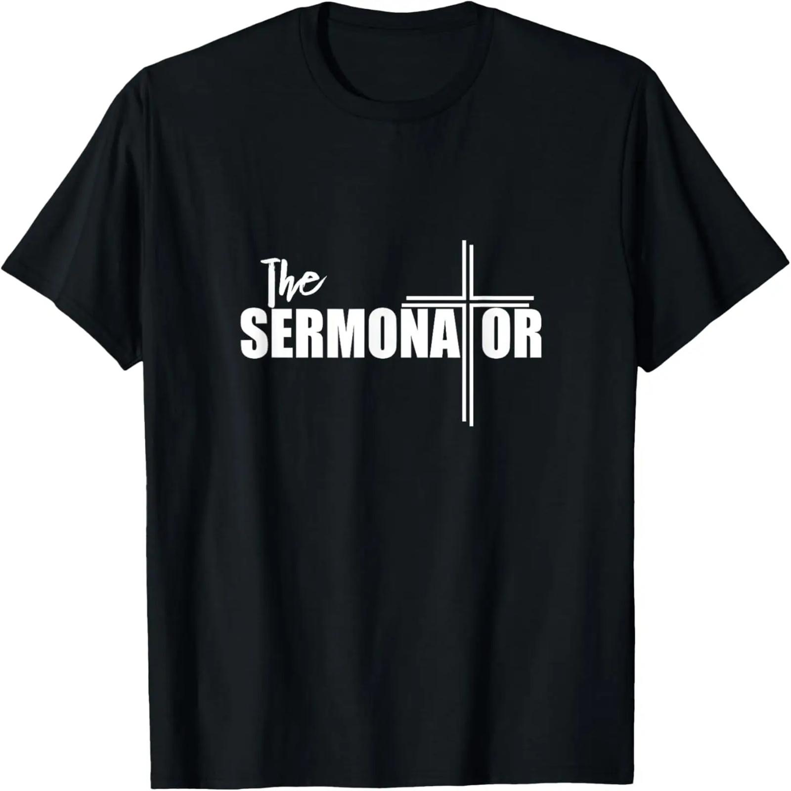 

Cool Pastor T-shirt - The Sermonator Tees - Funny Gift XXXXXL різнокольоровий