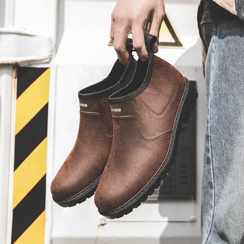 

Сапоги для дождя мужские низкие летние сапоги из ПВХ с короткими трубками из резины водонепроницаемые сапоги для мойки автомобиля для мужчин ANKLE 39