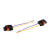 uxcell DC 9006 HB4 Female Bulb Adapter Wire Socket for Car Headlight Fog Lamp 2 Pack