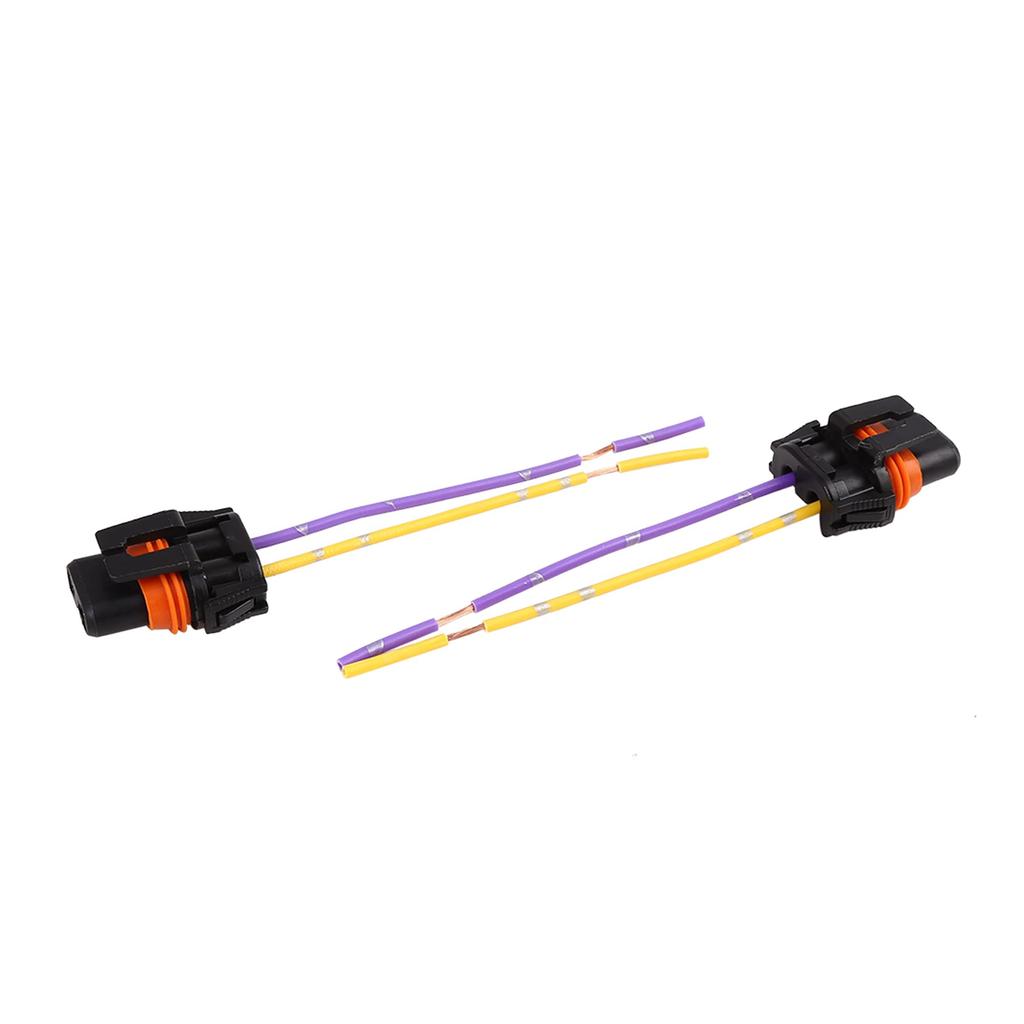 uxcell DC 9006 HB4 Female Bulb Adapter Wire Socket for Car Headlight Fog Lamp 2 Pack