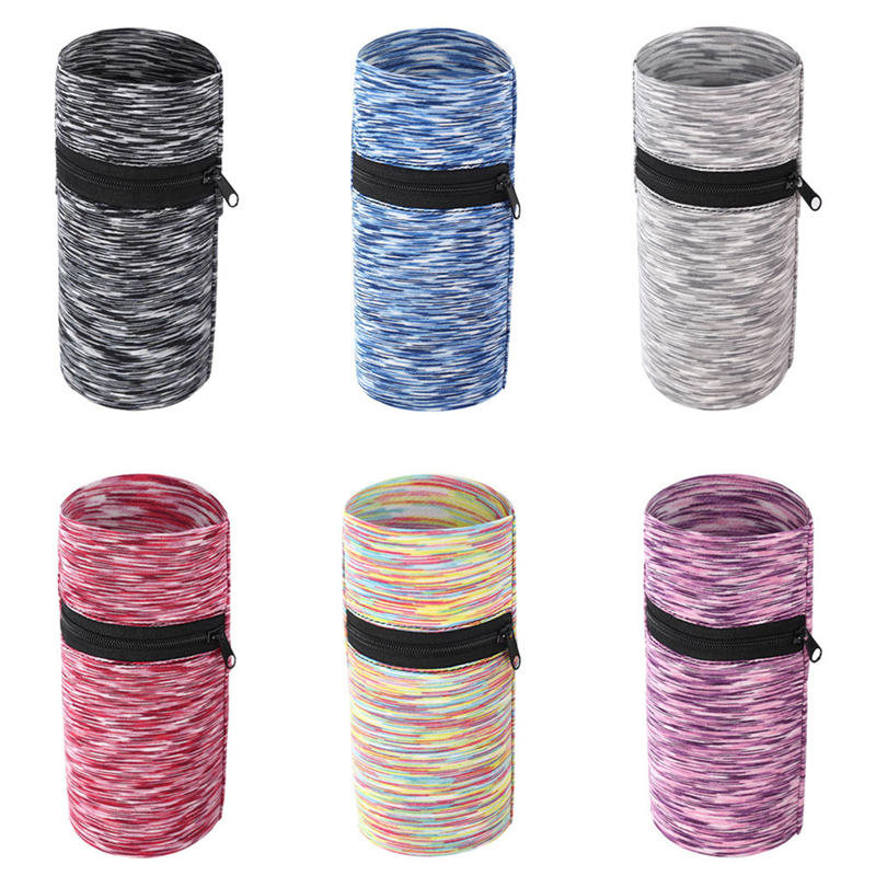 Sports Wristband Zipper Wrist Support Wallet Multifunction Gym Running Arm Band Bag Key Card Storage Bag Cycling Purse