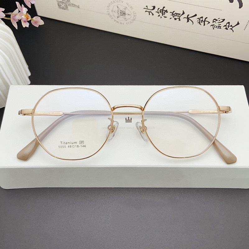 Jinghe Ultralight High Prescription Eyeglass Frame for Men & Women, Fits 1200° Myopia Anti-Blue Light Glasses, Pure Titanium, Extra Thick Rim.