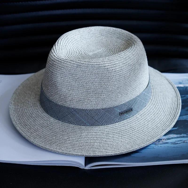 Big Head Designer Sun Hat  Panama Straw Hat  Large Size Summer Women/Men Wide Brim Beach Hat UV Protection Fedora Birthday Gift