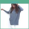Dolce Top da Donna a Manica Lunga con Scollo a V, Pullover, Vestibilità Aderente, Poliestere, Autunnale, Casual
