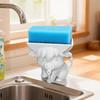 Yousheng Highland Cow Sponge Holder with Drainage Bathroom Kitchen Sink Countertop 3D Printed Cattle Sponge Stand Multifunctional Sponge Organizer