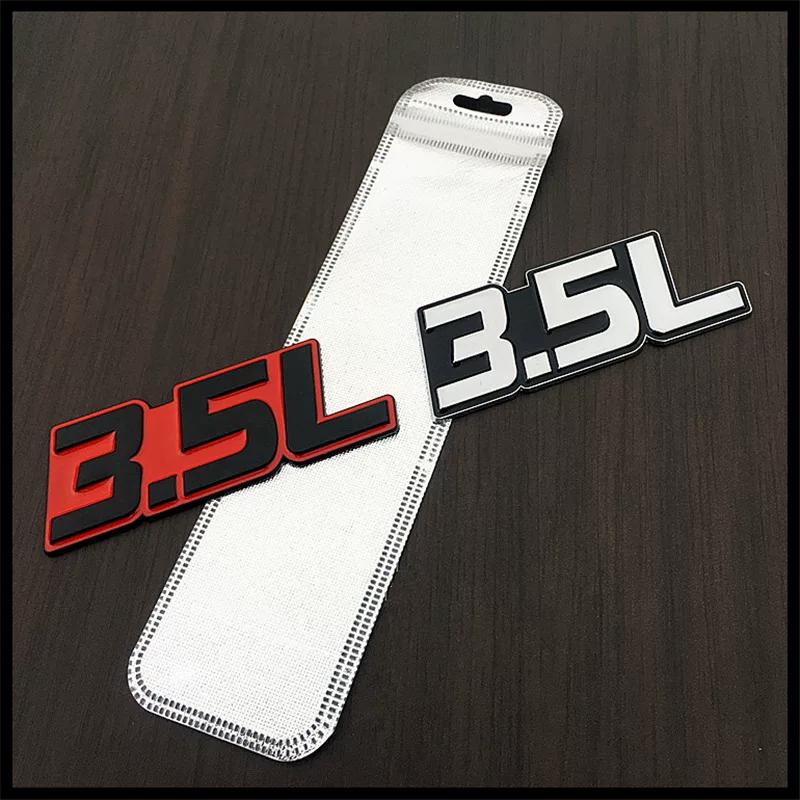 Car displacement tail label 1.8L2.3L2.4L3.0L4.0L5.7L metal displacement car sticker, body sticker