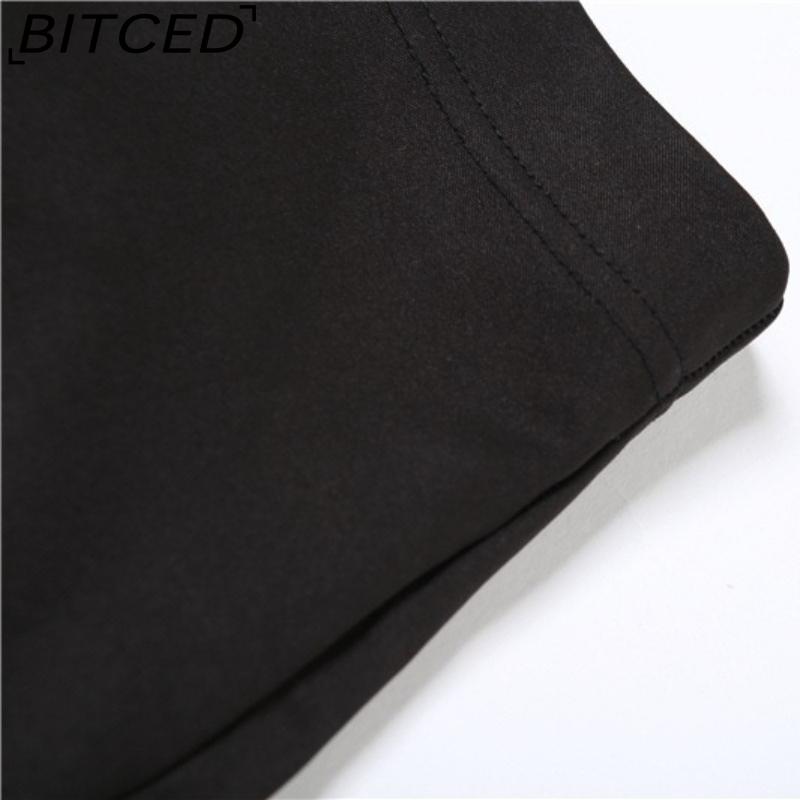 BITCED Summer Women's Solid-Color Slim-Fit Streetwear High-Waisted Bodycon Split Skirt