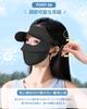 Sun UV Sun Stylish Face Black [LongFlight] Women's Visor, Protection, Protection, Hat, Cover, Gardening, Fishing, Outdoor,