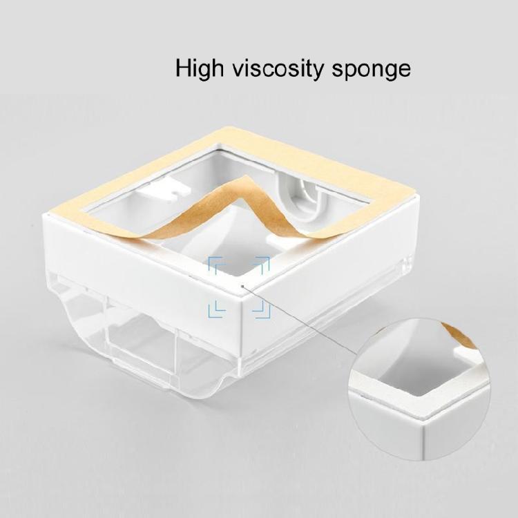 Clear 86 Type Outdoor Socket Waterproof Box Plastic Electrical Outlet Cover Splashproof Box Self-Adhesive Socket Case